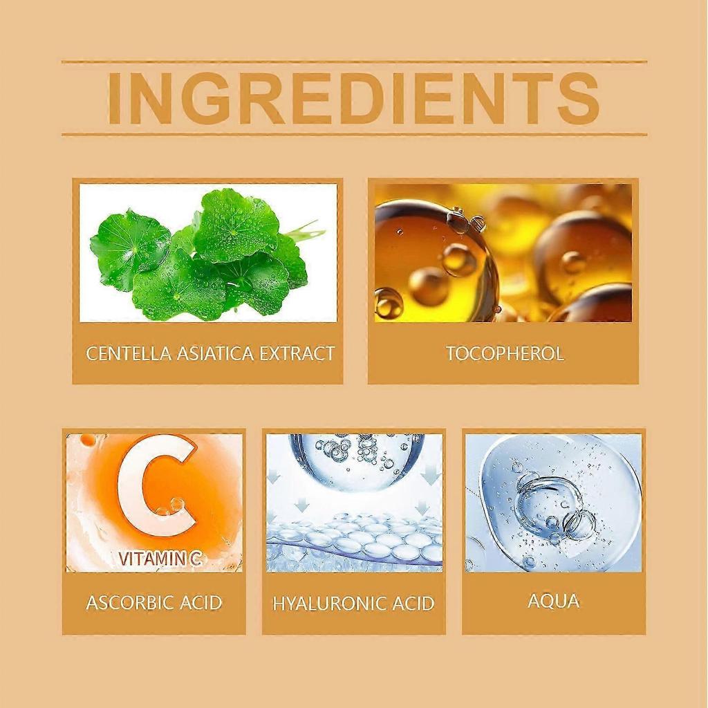 1-3pcs Anti-Aging Face Serum, 30ml, Vitamin C & E, Improves Skin Elasticity, Reduces Fine Lines