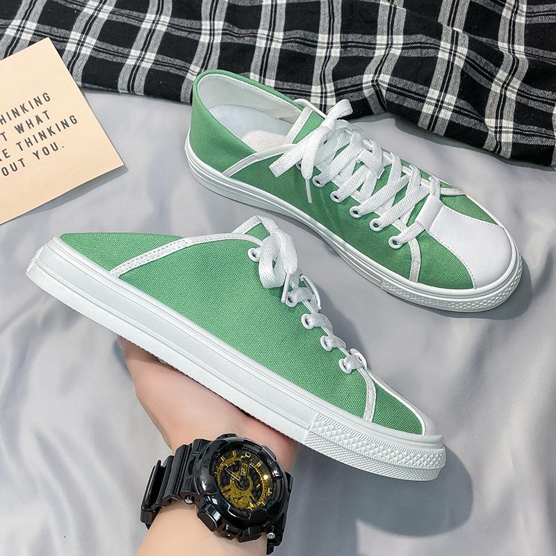 2024 Новые мужские туфли из парусины, повседневная обувь, модные цвета, плоская обувь для скейтбординга, молодежные крутые лоферы