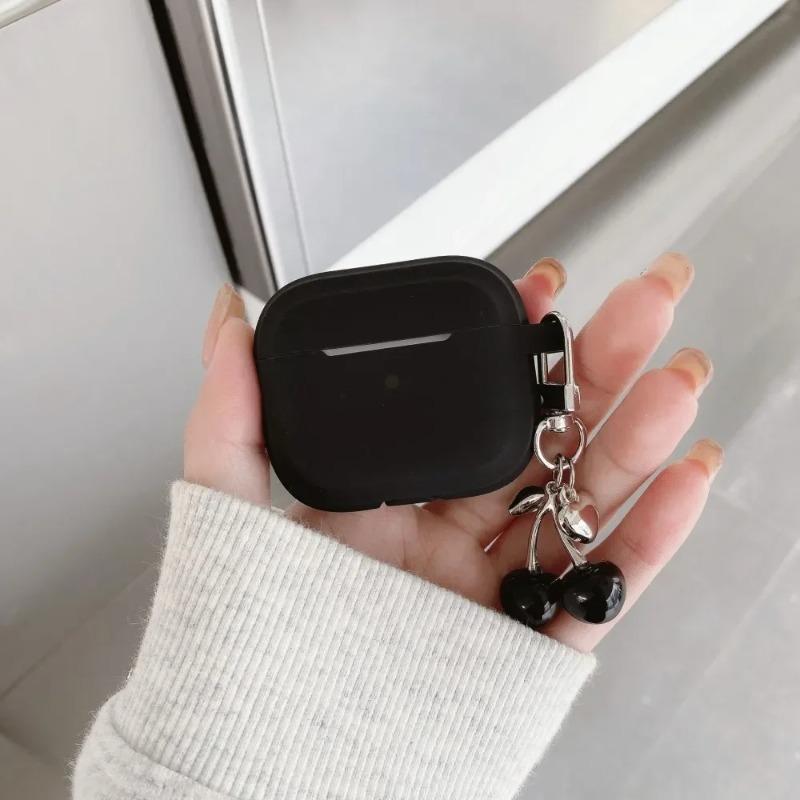 3D чехол-сердечко с вишней для наушников Airpods 4 3 1 или 2, силиконовый чехол-кожух для AirPods Pro 2 и чехлы Pro с