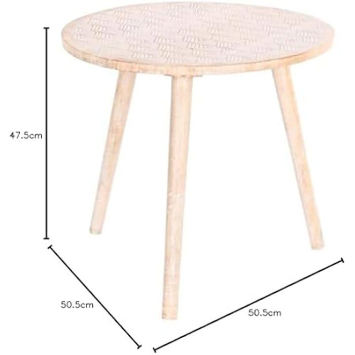 Table d'appoint - DKD Home Decor - Estándar - Bois de manche - Marron - Contemporain