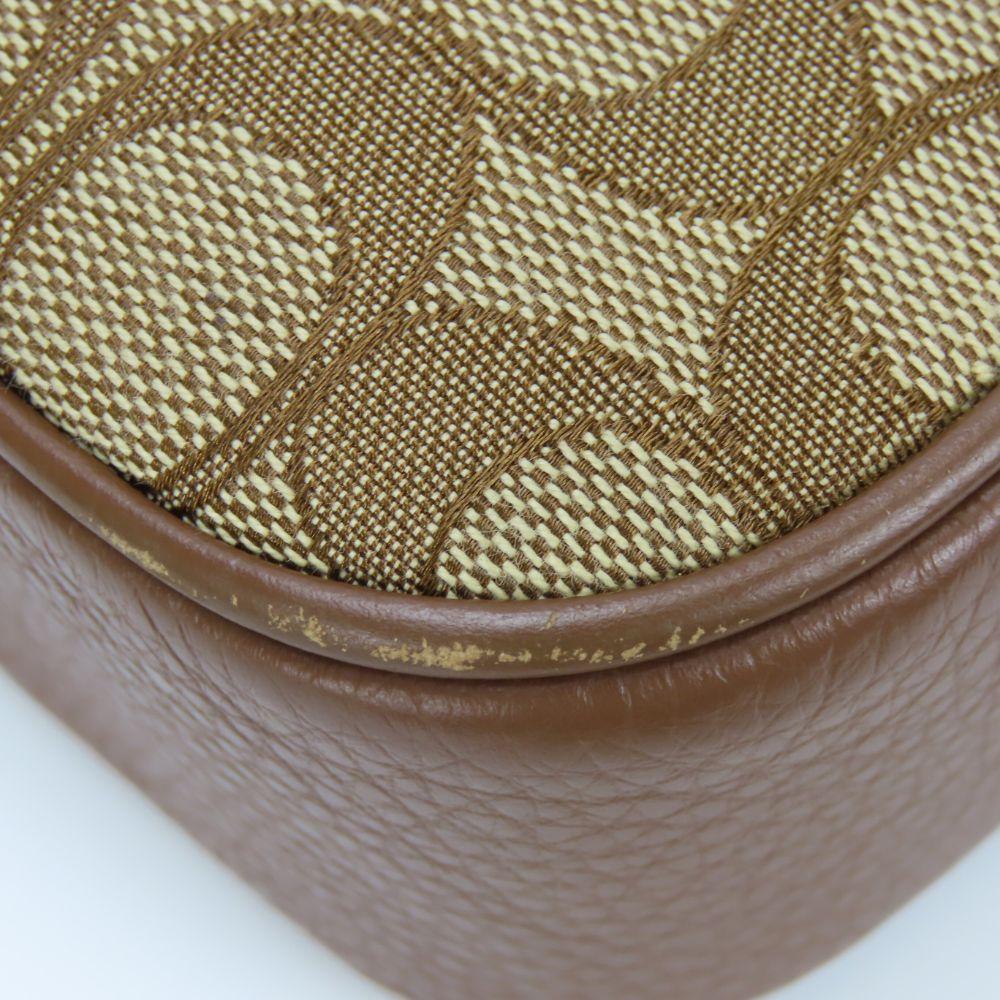 Used COACH Shoulder Bag C0927 Signature canvas/leather Brown Bordeaux Pochette