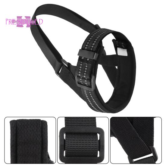 Регулируемый светоотражающий намордник для собаки, удобный, простой в использовании, поводок для прогулок на свежем воздухе в комплекте.