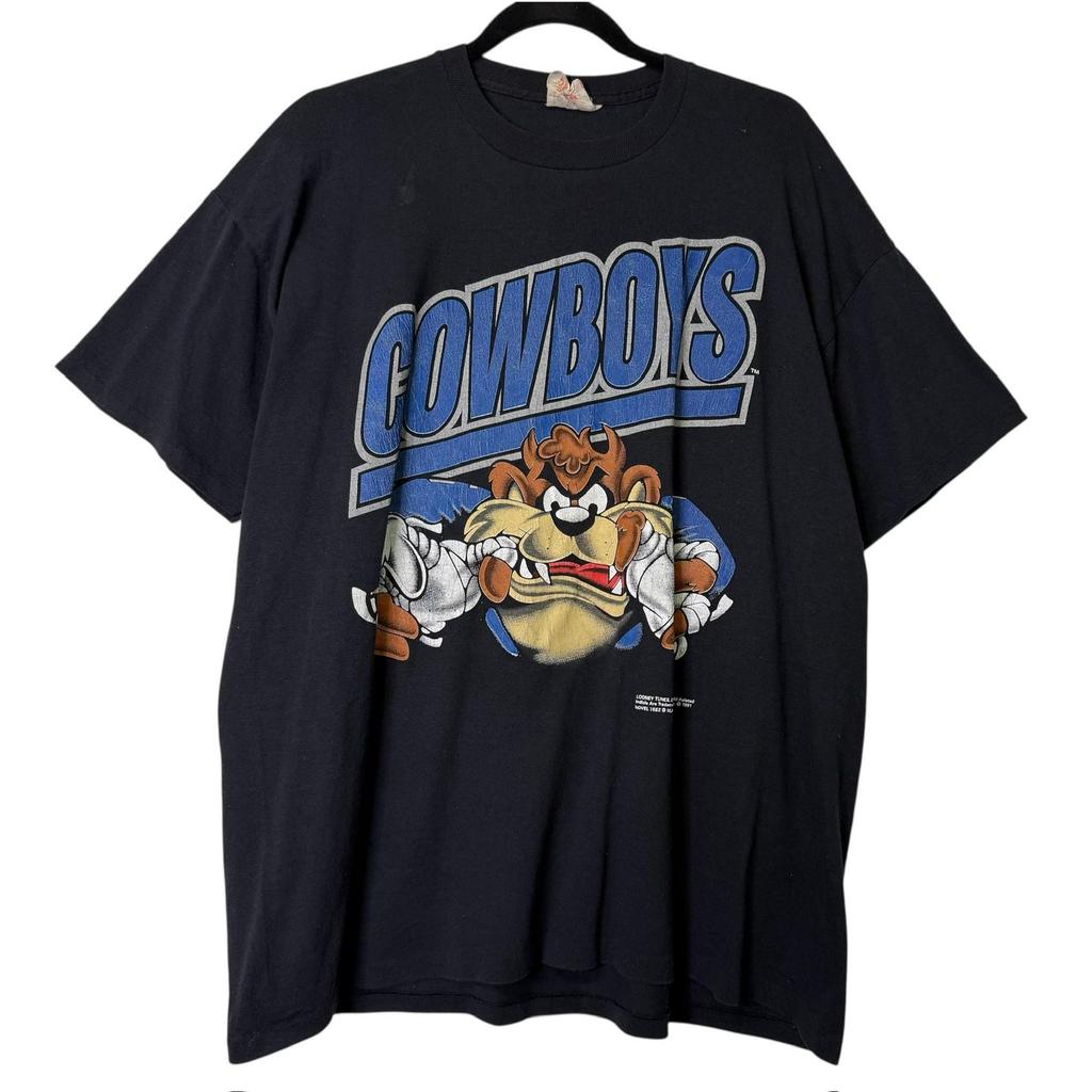 1991 Looney Tunes Dallas Cowboys NFL T shirt Sz XL (B683)