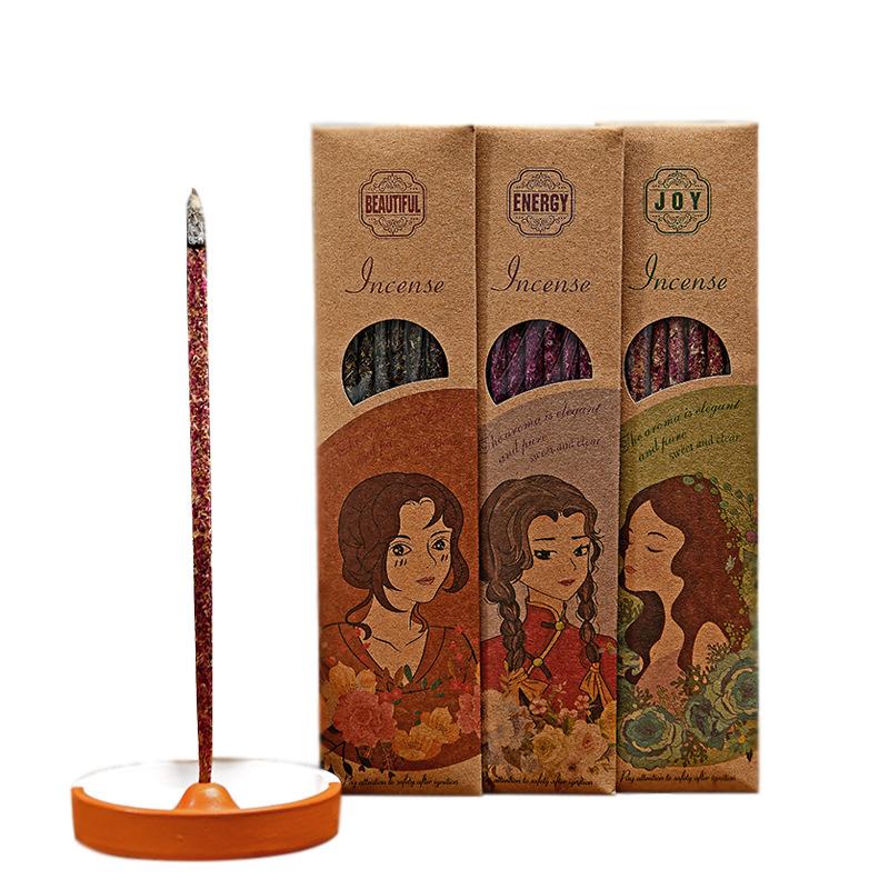 Натуральные палочки благовоний из розового сандала ручной работы, лаванда, османтус, чай, аромат для дома для медитации, йоги, массажа, праздничные подарки