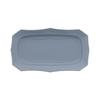 EAST table Rectangular Matte Gray Plate, 22.5cm, Classic,