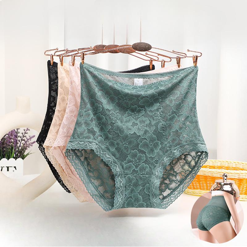 High Waisted Knickers Lace Underwear Friendly Underwear Soft Women's Triangle Women's Autumn Winter Panties