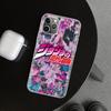 Чехол для телефонаJOJO Аниме Мультфильм Для iPhone 11 12 13 Mini 14 15 Plus 16 Pro Max 17 Air 7 8 + SE Арт Индивидуальный Fundas 11 12 1