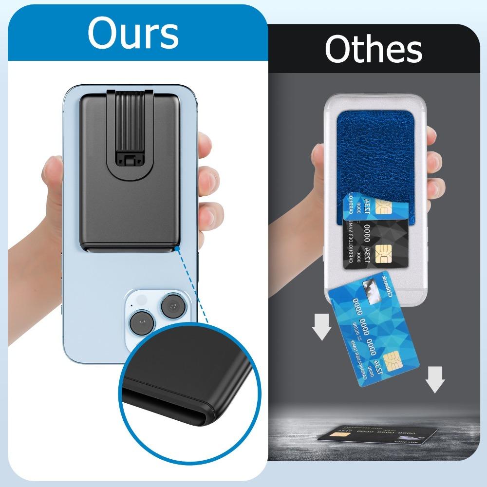 Silicone Wallet Case Stick on Card Case Convenient Phone Bracket  Phone