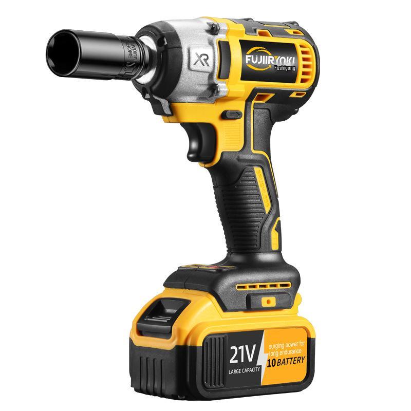 Бесщеточный электрический ударный гайковерт с высоким крутящим моментом и литиевой батареей для авторемонта