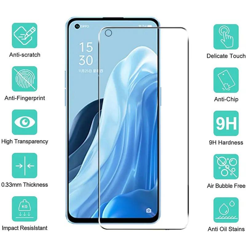 5PCS HD Tempered Glass Screen Protector For OPPO Find X5 X3 Lite A78 A38 Reno 8 7 Pro Plus 7Z 5 Lite A74 A54 A53 A17 A16K Glass