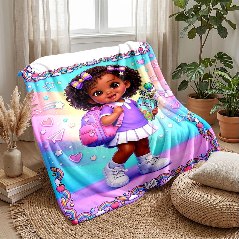 Queen of the Stars Theme blanket Lightweight Warm Flannel Blanket Decorative Throw Blanket for Home Decoration