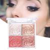 GHSHOP Highlighter Eyeshadow Makeup Shimmer Contouring Blush для женщин, 6,8 см x 6,8 см x 1,3 см, паста, стиль A, 1 шт.