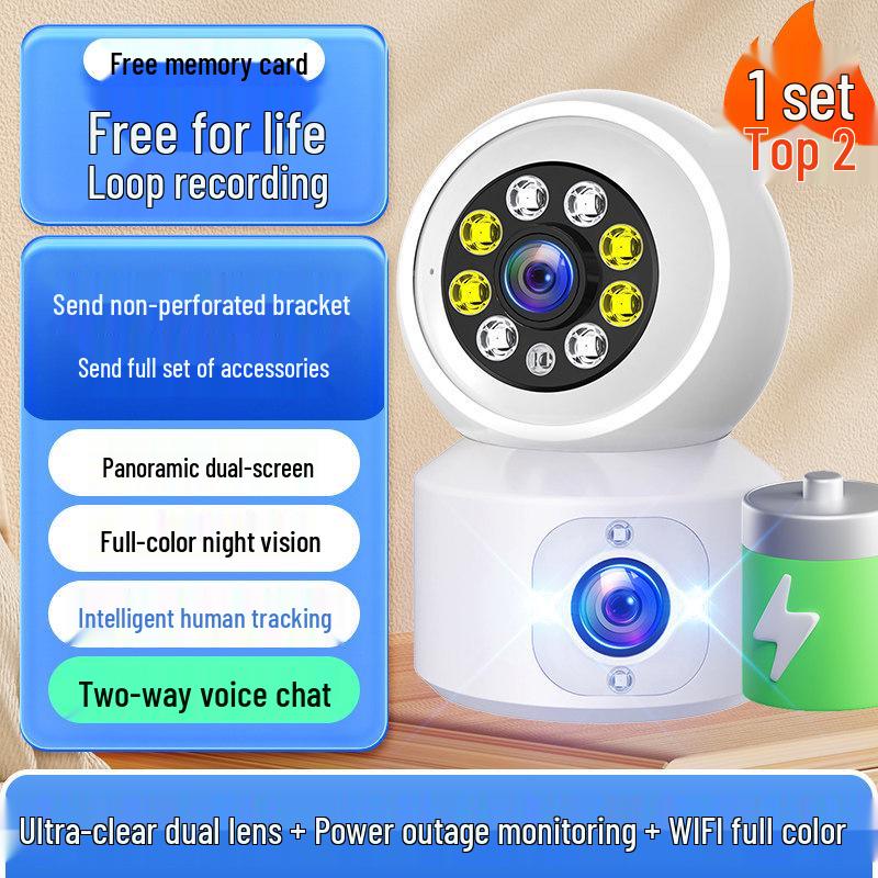 360° Smart Home Monitor with Two-Way Video Calling & Remote Mobile Access