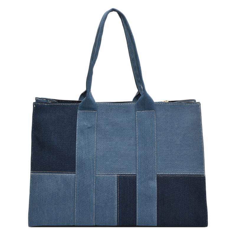 Джинсовая сумка большой вместимости Женская новая сумка через плечо Сумка-тоут для поездок