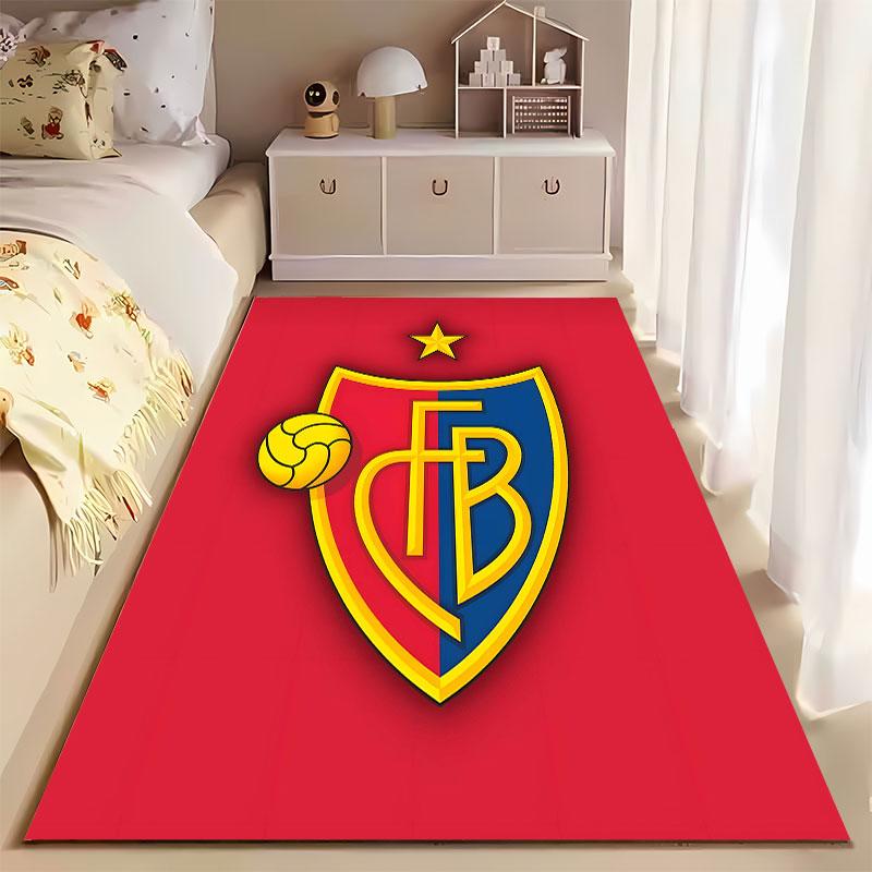 Red and Blue Shield with Star suitable as a non-slip mat for the living room or bedroom sofa
