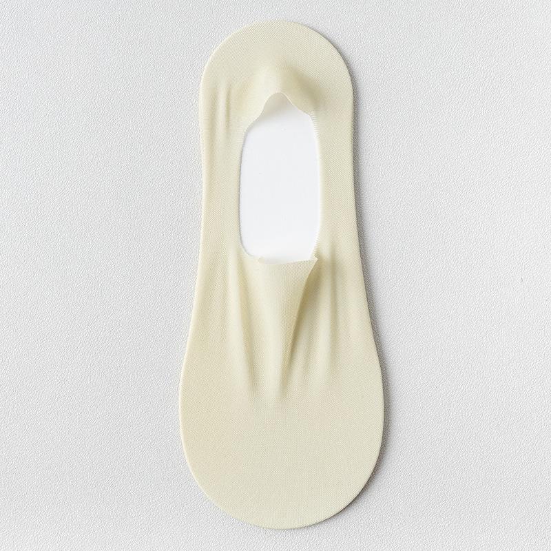 Женские ультратонкие нескользящие летние носки-лодочки: Чистый хлопок, мелкий, с надежной пяткой, подходит для высоких каблуков