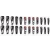 24pcs/set Quick Nial Halloween Long Spider Wearing Nail Stickers Finished Manicure