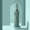 12 Bone Three-fold Automatic Folding Umbrella Men's Umbrella Simple Plain Umbrella Plus Umbrella