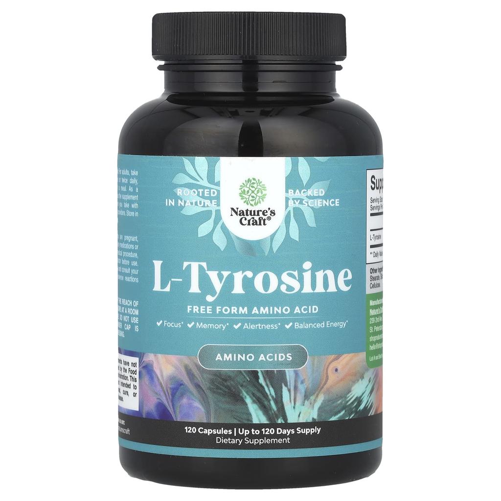 Nature'S Craft, L-Tyrosine, 500Mg, 120 Capsules