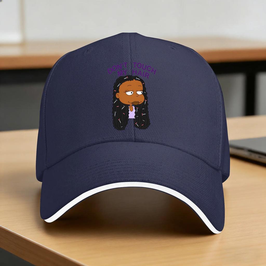 RRugrat Funny Cartoon Susie DonT Touch My Hair Sun Baseball Cap Couple Women Trucker Hat Wholesale Tennis Skate Baseball Caps