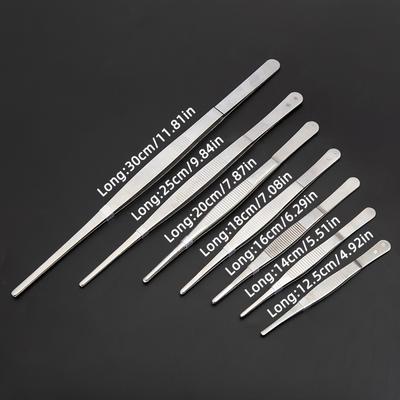 1 шт. Экстрадлинный пинцет из нержавеющей стали 304, удлиненный и утолщенный, пинцет с большой круглой головкой, пинцет ручной работы для DIY