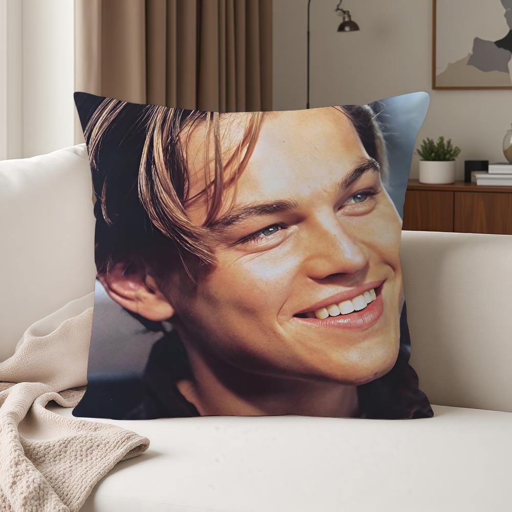 Actor Lleonardo DiCaprio Pillow Case Suitable For Bedrooms Living Rooms Cars Home Decoration