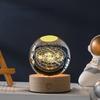 Xmas Creative Sun Galaxy Glowing Crystal Ball Ornament Milky Way Night Light Bedroom Bedside Decorations Christmas Gift Desktop Decor
