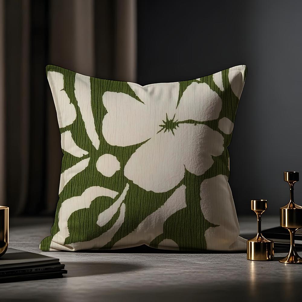 Чехол для подушки с принтом, противопылевой, наволочка, невидимая молния, шелковистый короткий плюш, чехол для диванной подушки