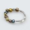 Colorful Small Baroque Pearl Ring Irregular Shape Freshwater Pearl Girls Small Ring Fashion Jewelry