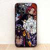 BW-2 Anime One Piece Soft Black Case for iPhone XR 14 15 11 12 13 6 7 8 X XS Pro Max Samsung S22 S23 S21 S24 FE Ultra S8 Plus