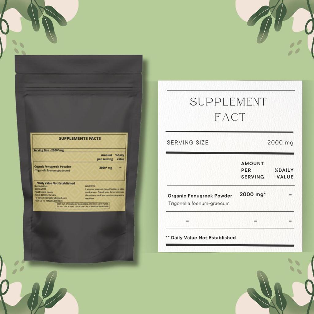 Heroot Порошок семян пажитника | Порошок мети | Растительный ингредиент для приготовления пищи