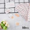 50Pcs Round First Aid Waterproof Healing Wounds Adhesive Bandage Band Aid