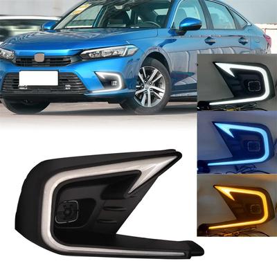 2 шт. Светодиодная дневная ходовая фара DRL для ремонта автомобиля, подходит для Honda Civic 2022-2024