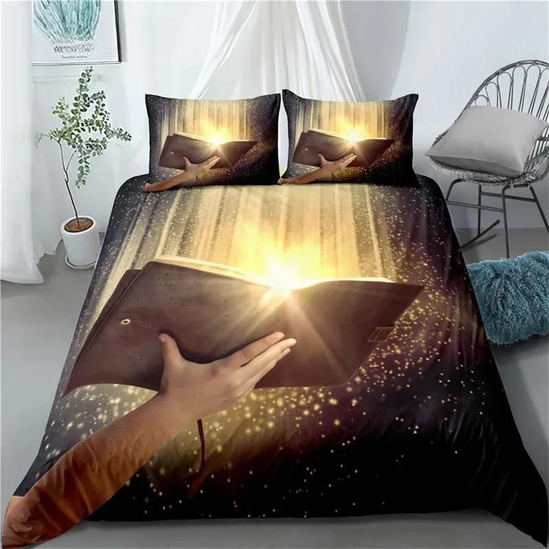 3D Jesus Duvet Cover Set Christian Sacred Jesus Polyester Bedding Set Cross Comforter Cover Suitable For Christian Jesus King