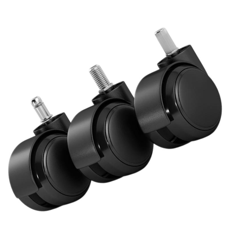 Swivel Office Chair Caster Wheels 5Pcs 2 Inch Mute Heavy Duty Plastic Castors for Home Office Chair Upgrade