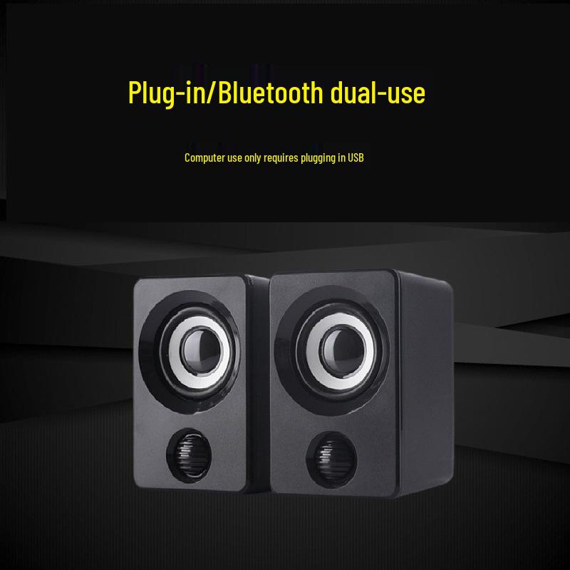 Проводные компьютерные колонки Mini USB с сабвуфером для настольного компьютера, ноутбука и мобильного телефона