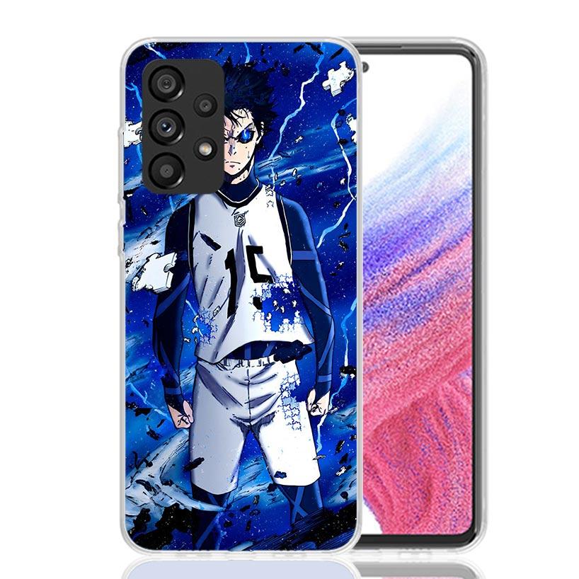 Blue Lock Isagi Yoichi Phone Case for Samsung Galaxy A52 A51 A50S A12 A22 A32 A72 A10S A30S A31 A71 Note 20 Ultra 10 Plus S10 Ga