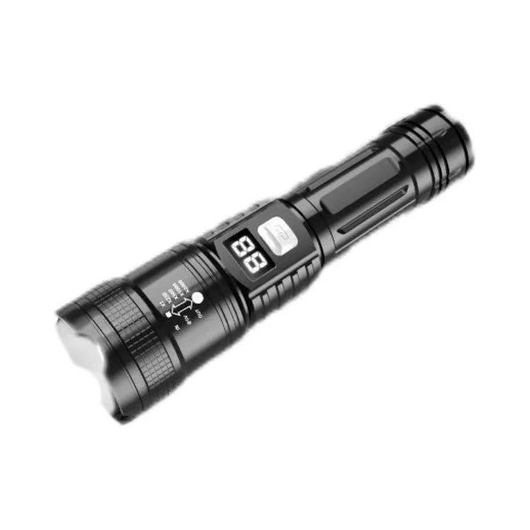 Strong Light Outdoor Super Bright Long-distance Shooting P50 Flashlight Telescopic Focusing High-power