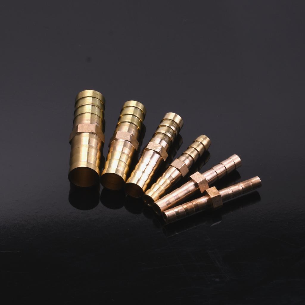 Латунный прямой фитинг для шланга с одинаковым штуцером 4 мм, 5 мм, 6 мм, 8 мм, 10 мм, 12 мм, 16 мм, 19 мм, 25 мм, газовый медный штуцер, соединительный адаптер