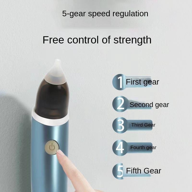 Электрический аспиратор для соплей для малышей, автоматический очиститель носа для новорожденных, перезаряжаемый, съемный, с защитой от рефлюкса, для ухода за новорожденным