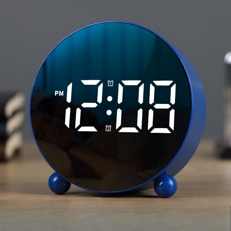 New Creative Alarm Clock Simple Electronic Clock Clock Home Bedside Clock Temperature Clock Plastic Clock