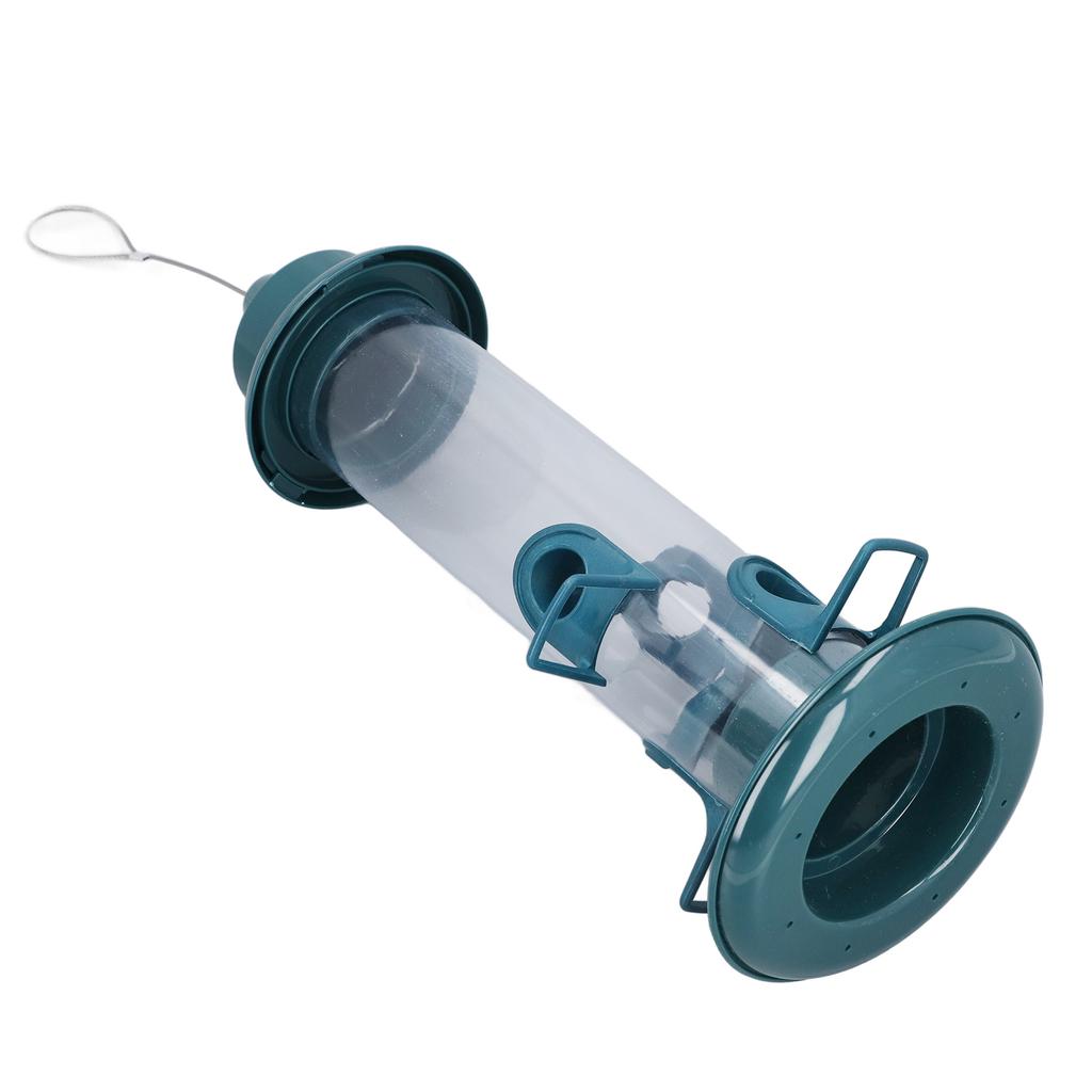 Подвесная кормушка для птиц, защищенная от белок, с регулируемым крючком, автоматическая кормушка для птиц с 4 жердочками для улицы