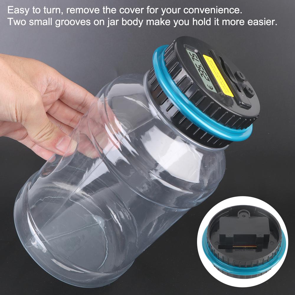 Для долларов США, евро, денег, детей, взрослых, подарков, монет, денег, копилка, банка, цифровой ЖК-счетчик, электронная подсчетная копилка