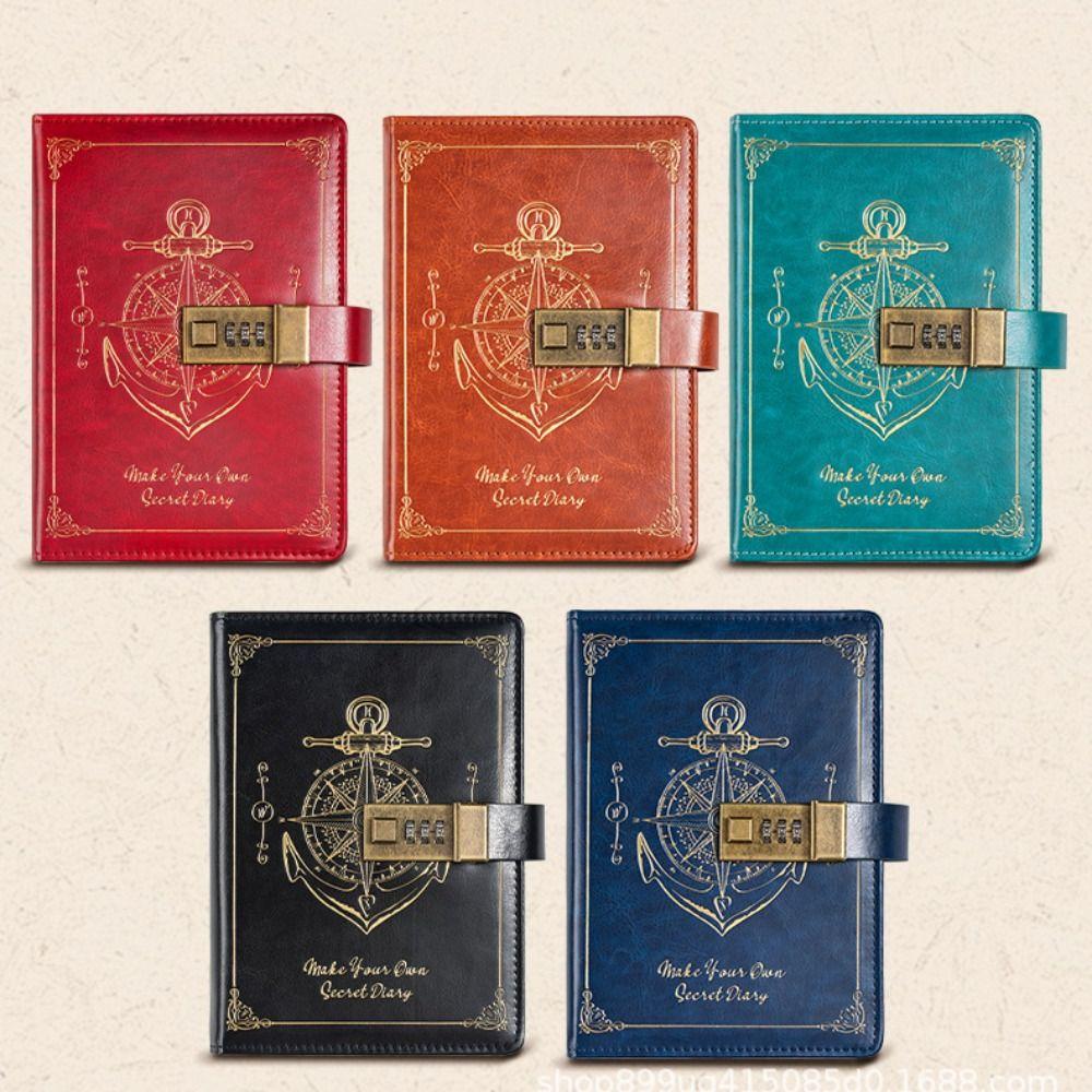 Канцелярский блокнот с паролем Защита секретов Дневник путешественника Блокнот А5 с замком Студент