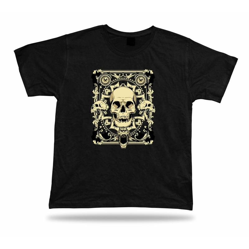 Tshirt Tee Shirt Birthday Gift Idea Last Smile Laughing Skull Emblam Screaming