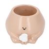 Small Plant Pot Resin Cute Look Versatile Indoor Outdoor Succulent Planter Pot for Home Balcony