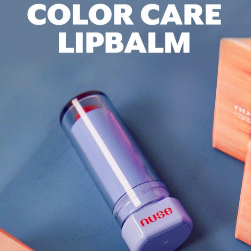 Nuse Бальзам для губ Color Care 4,3 г Увлажняющий оттеночный бальзам для губ Корейский уход за губами с сиянием