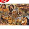Алмазная картина Лев Полный квадрат Новое поступление Алмазная вышивка Леопардовая мозаика с животными Настенный художественный декор