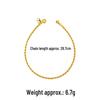 Vietnam Gold-Plated Bracelet and High-End Twisted Anklet Set for Women - Simple, Durable, Long-Lasting Color Retention Jewelry