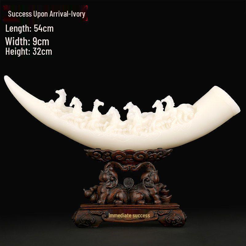 Ivory Chinese-Inspired TV Cabinet & Wine Storage for Living Room